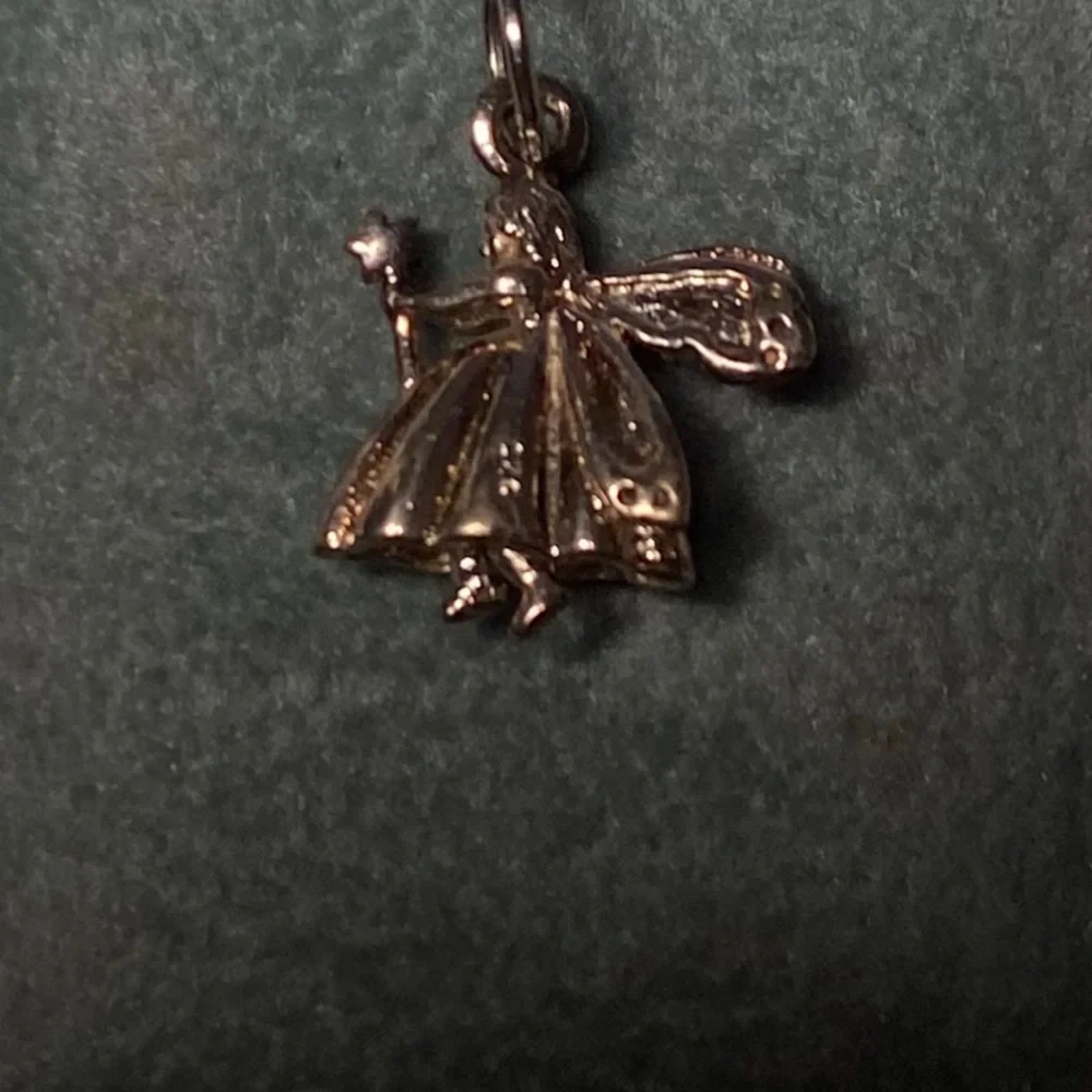 💛 Vintage Beautiful 925 sterling silver stamped fairy pendant. - Picture 2 of 4